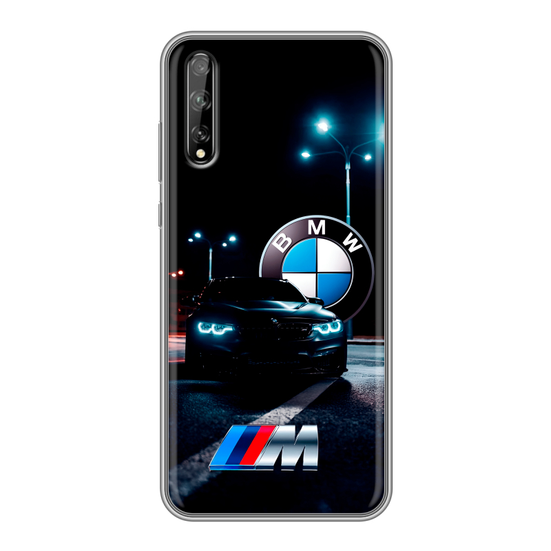 Силиконовый чехол на Huawei Y8p с принтом БМВ BMW Силиконовый чехол на Huawei Y8p с принтом БМВ BMW