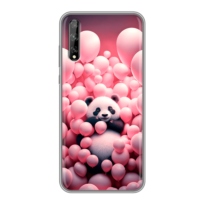 Пластиковый чехол на Huawei Y8p с принтом Панда Пластиковый чехол на Huawei Y8p с принтом Панда