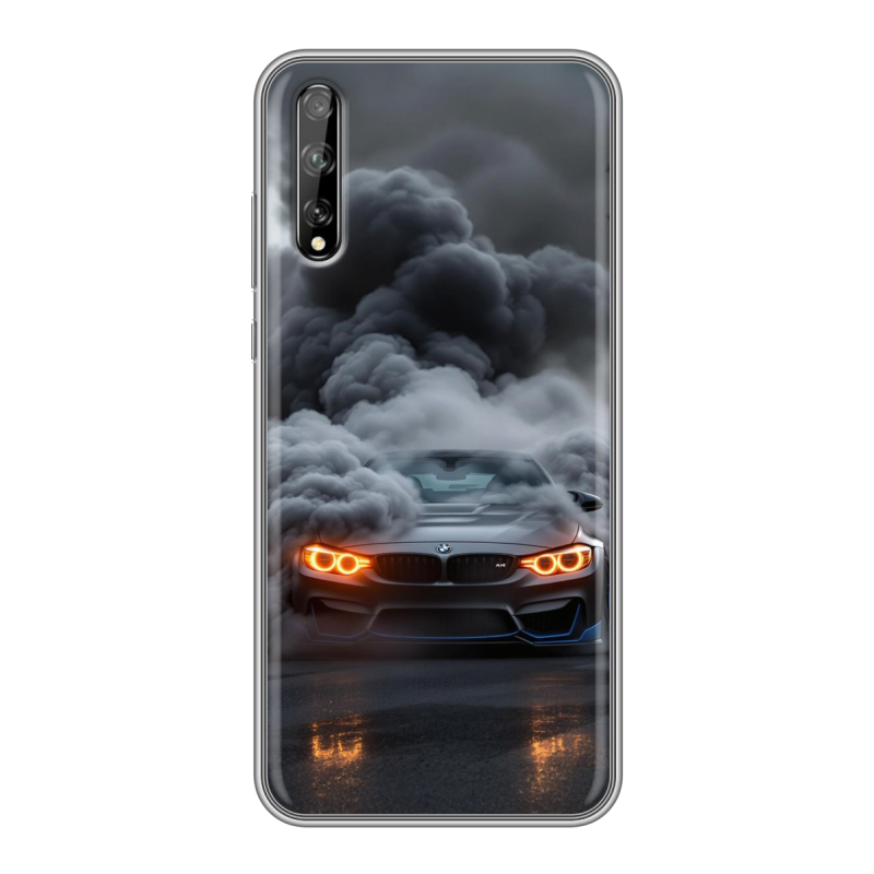 Пластиковый чехол на Huawei Y8p с принтом BMW БМВ Пластиковый чехол на Huawei Y8p с принтом BMW БМВ