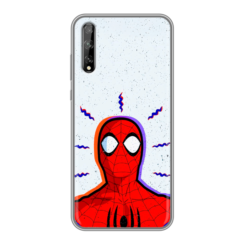 Силиконовый чехол на Huawei Y8p с принтом Spiderman Человек паук Силиконовый чехол на Huawei Y8p с принтом Spiderman Человек паук