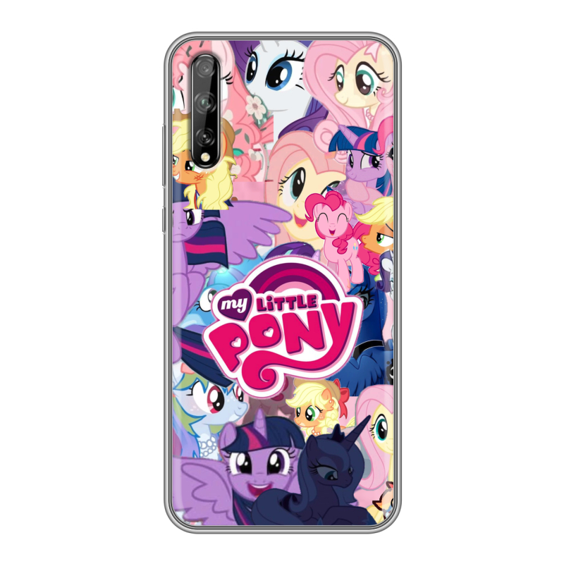 Силиконовый противоударный чехол на Huawei Y8p с принтом My little pony Дружба чудо Силиконовый противоударный чехол на Huawei Y8p с принтом My little pony Дружба чудо