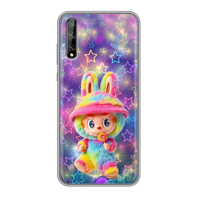 Пластиковый чехол на Huawei Y8p с принтом Labubu Лабубу Пластиковый чехол на Huawei Y8p с принтом Labubu Лабубу