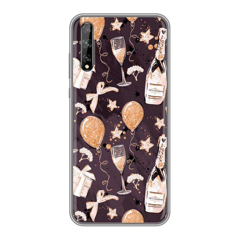 Силиконовый чехол на Huawei Y8p с принтом Новый год Силиконовый чехол на Huawei Y8p с принтом Новый год