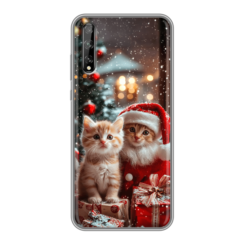 Пластиковый чехол на Huawei Y8p с принтом Новый год Пластиковый чехол на Huawei Y8p с принтом Новый год