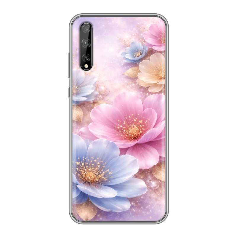 Силиконовый чехол на Huawei Y8p с принтом женский Силиконовый чехол на Huawei Y8p с принтом женский