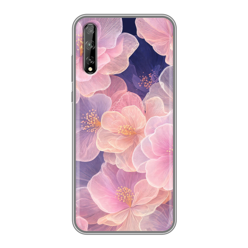 Пластиковый чехол на Huawei Y8p с принтом женский Пластиковый чехол на Huawei Y8p с принтом женский