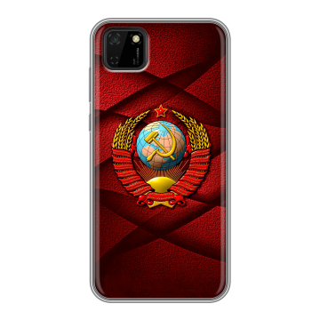Силиконовый чехол на Huawei Y5p с принтом Герб СССР Силиконовый чехол на Huawei Y5p с принтом Герб СССР