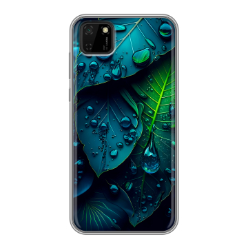 Силиконовый чехол на Huawei Y5p с принтом Листья Силиконовый чехол на Huawei Y5p с принтом Листья