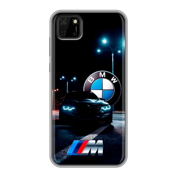 Силиконовый чехол на Huawei Y5p с принтом БМВ BMW
