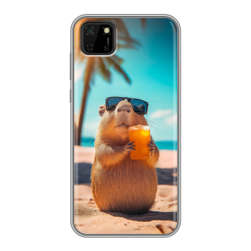 Силиконовый чехол на Huawei Y5p с принтом Капибара Силиконовый чехол на Huawei Y5p с принтом Капибара