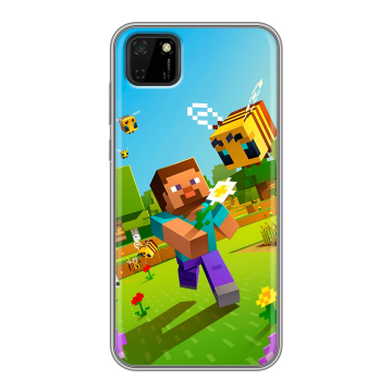 Силиконовый чехол на Huawei Y5p с принтом Майнкрафт Minecraft Силиконовый чехол на Huawei Y5p с принтом Майнкрафт Minecraft