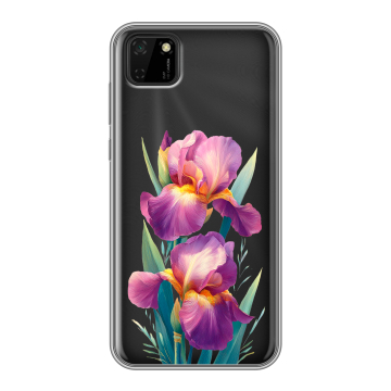 Силиконовый чехол на Huawei Y5p с принтом Цветы орхидеи