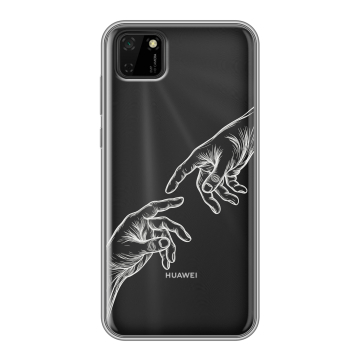 Силиконовый чехол на Huawei Y5p с принтом Сотворение мира