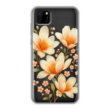 Силиконовый чехол на Huawei Y5p с принтом Цветы