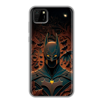 Силиконовый чехол на Huawei Y5p с принтом Batman Бэтмен Силиконовый чехол на Huawei Y5p с принтом Batman Бэтмен