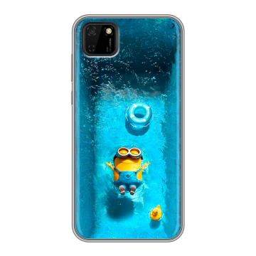Силиконовый чехол на Huawei Y5p с принтом Миньоны