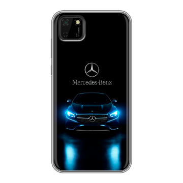 Силиконовый чехол на Huawei Y5p с принтом Mercedes Мерседес Силиконовый чехол на Huawei Y5p с принтом Mercedes Мерседес
