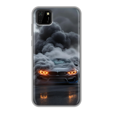 Силиконовый чехол на Huawei Y5p с принтом BMW БМВ
