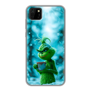 Силиконовый чехол на Huawei Y5p с принтом Новый год гринч