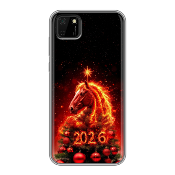 Силиконовый чехол на Huawei Y5p с принтом Новый год