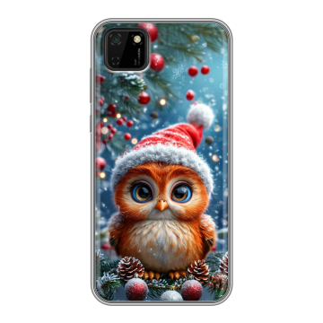 Силиконовый чехол на Huawei Y5p с принтом Новый год
