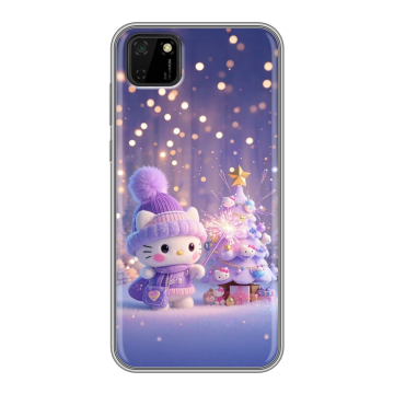 Силиконовый чехол на Huawei Y5p с принтом Новый год
