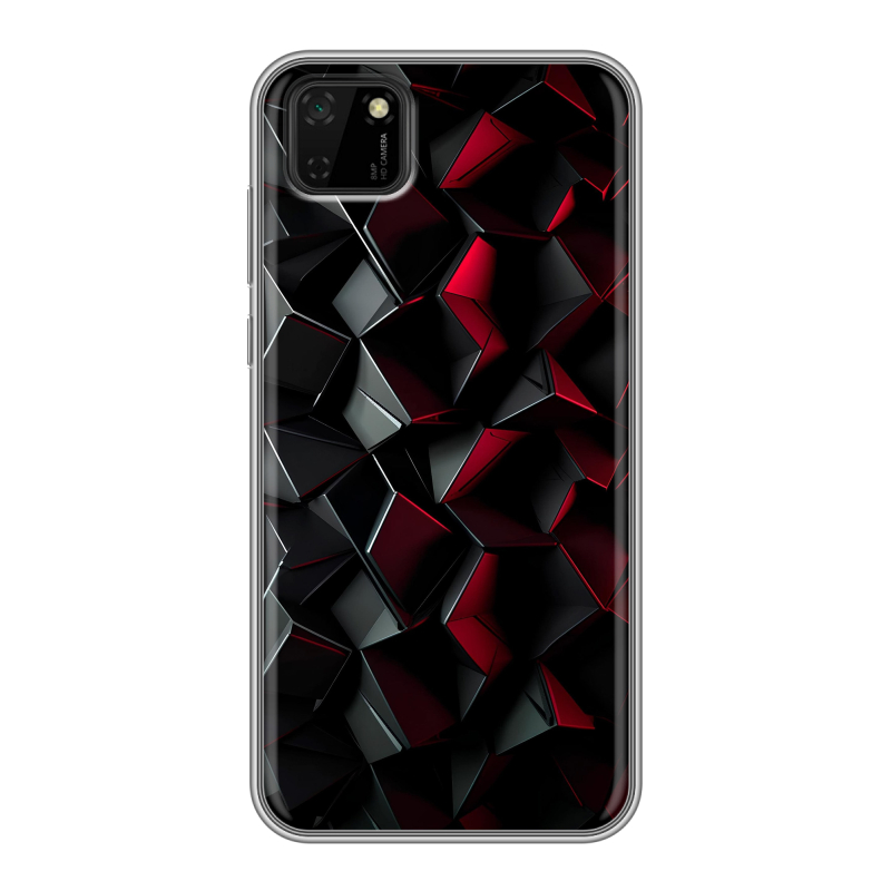 Силиконовый противоударный чехол на Huawei Y5p с принтом Абстракция Силиконовый противоударный чехол на Huawei Y5p с принтом Абстракция