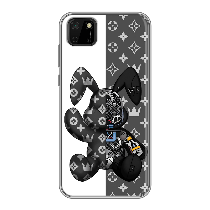 Силиконовый противоударный чехол на Huawei Y5p с принтом Луи робот Силиконовый противоударный чехол на Huawei Y5p с принтом Луи робот