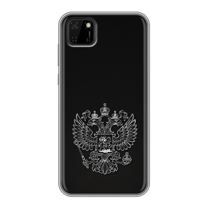 Силиконовый противоударный чехол на Huawei Y5p с принтом Герб России Силиконовый противоударный чехол на Huawei Y5p с принтом Герб России