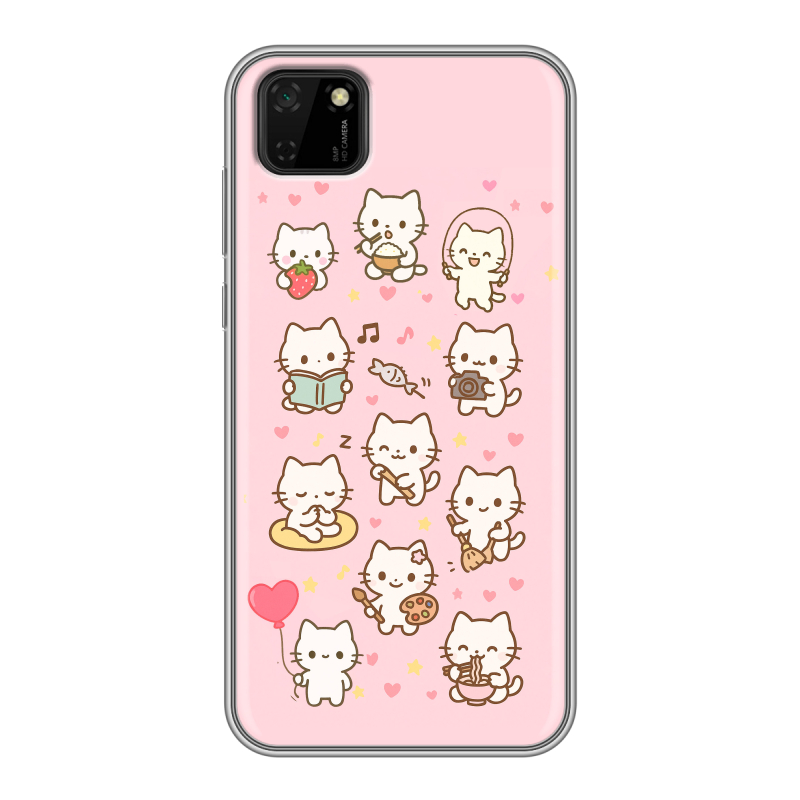 Силиконовый противоударный чехол на Huawei Y5p с принтом Hello Kitty Хелоу Кити Силиконовый противоударный чехол на Huawei Y5p с принтом Hello Kitty Хелоу Кити