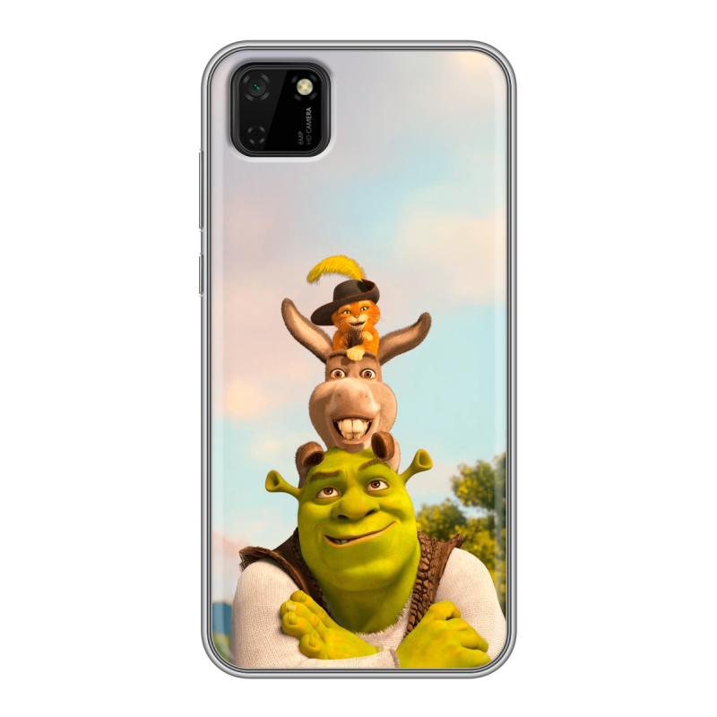 Силиконовый чехол на Huawei Y5p с принтом Шрек Shrek Силиконовый чехол на Huawei Y5p с принтом Шрек Shrek