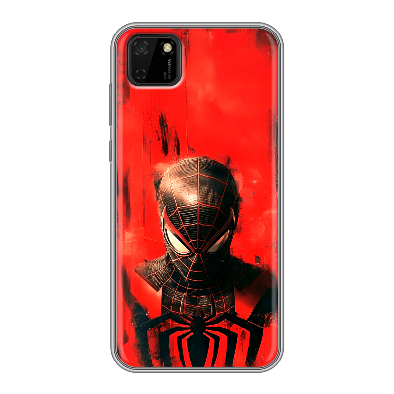 Силиконовый противоударный чехол на Huawei Y5p с принтом человек паук spiderman Силиконовый противоударный чехол на Huawei Y5p с принтом человек паук spiderman