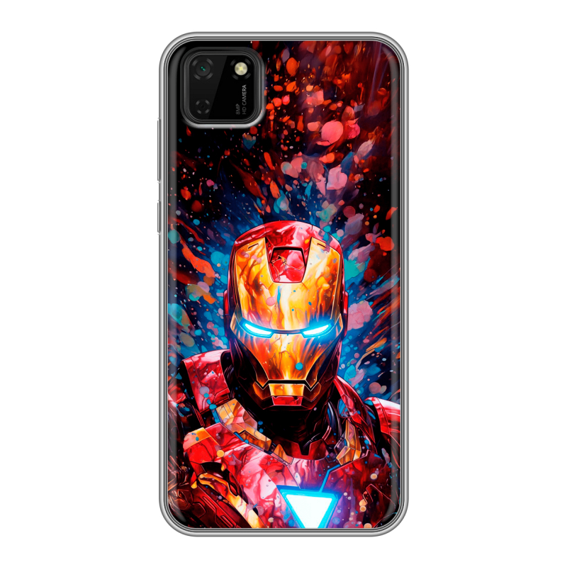 Силиконовый чехол на Huawei Y5p с принтом Железный человек Ironman Силиконовый чехол на Huawei Y5p с принтом Железный человек Ironman