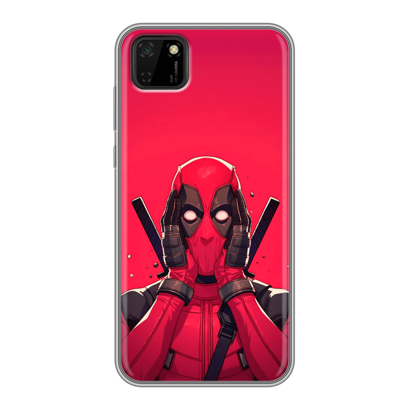 Силиконовый противоударный чехол на Huawei Y5p с принтом Дедпул Deadpool Силиконовый противоударный чехол на Huawei Y5p с принтом Дедпул Deadpool