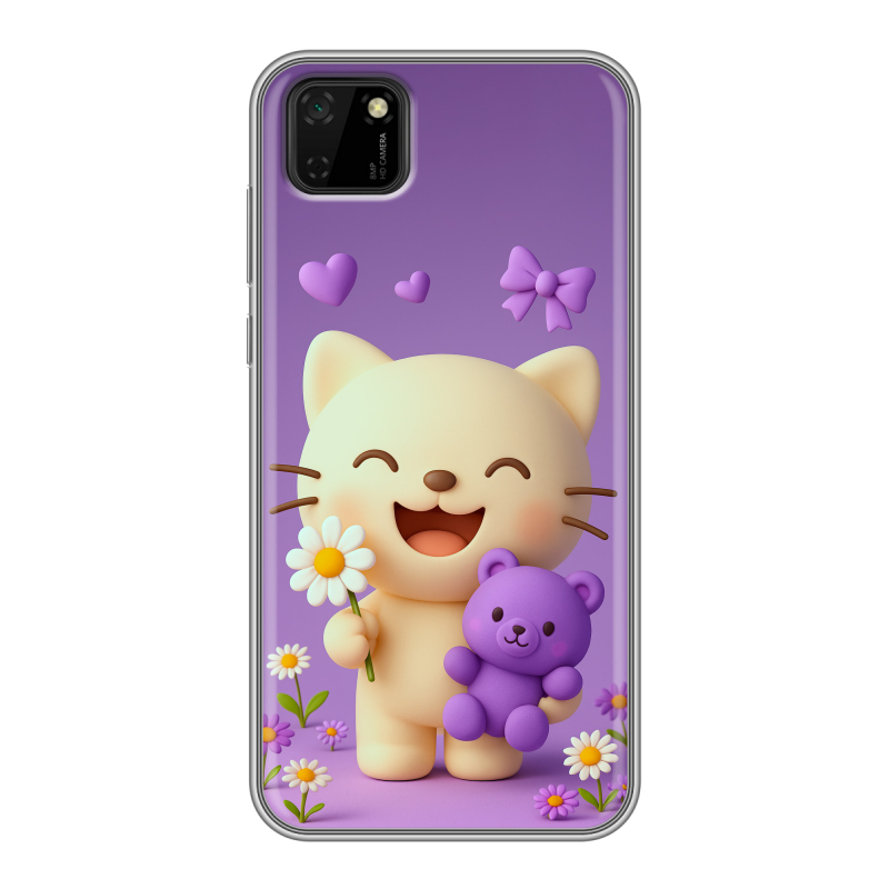 Силиконовый противоударный чехол на Huawei Y5p с принтом для девочек Силиконовый противоударный чехол на Huawei Y5p с принтом для девочек