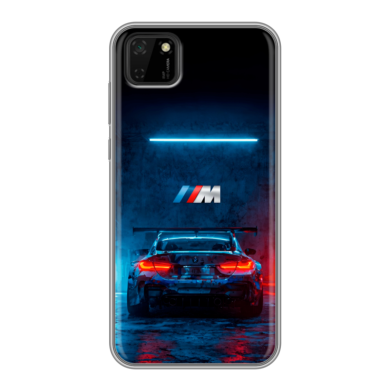 Силиконовый чехол на Huawei Y5p с принтом BMW БМВ Силиконовый чехол на Huawei Y5p с принтом BMW БМВ