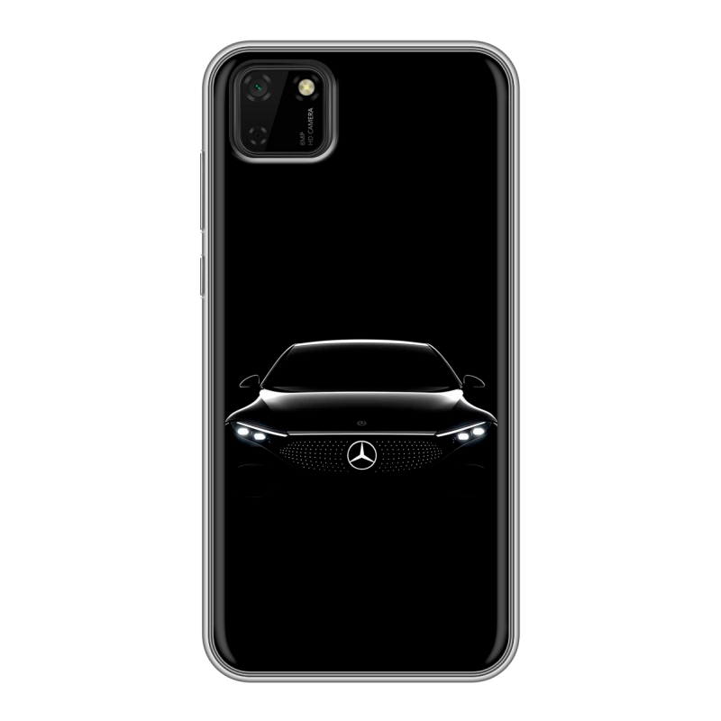 Силиконовый чехол на Huawei Y5p с принтом Mercedes Мерседес Силиконовый чехол на Huawei Y5p с принтом Mercedes Мерседес