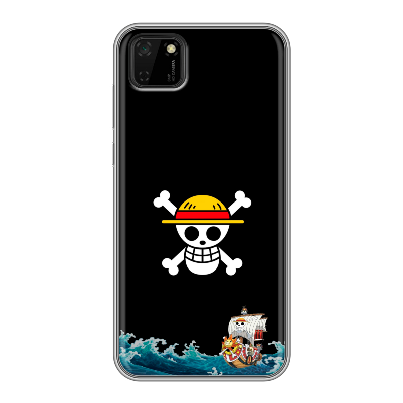 Силиконовый противоударный чехол на Huawei Y5p с принтом One Piece Ван Пис Силиконовый противоударный чехол на Huawei Y5p с принтом One Piece Ван Пис