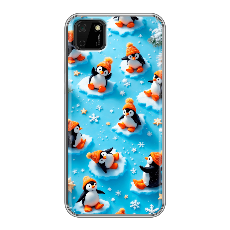 Силиконовый чехол на Huawei Y5p с принтом Новый год Силиконовый чехол на Huawei Y5p с принтом Новый год