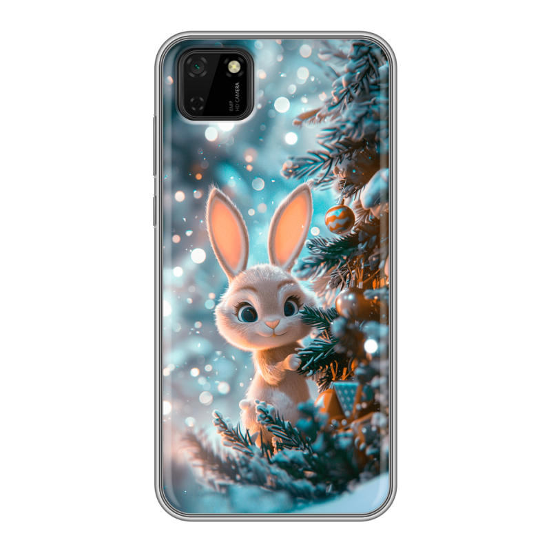 Силиконовый чехол на Huawei Y5p с принтом Новый год Силиконовый чехол на Huawei Y5p с принтом Новый год