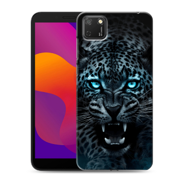 Силиконовый чехол на Huawei Honor 9S с принтом Темный леопард Силиконовый чехол на Huawei Honor 9S с принтом Темный леопард