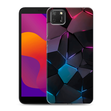 Силиконовый чехол на Huawei Honor 9S с принтом Геометрия неона Силиконовый чехол на Huawei Honor 9S с принтом Геометрия неона