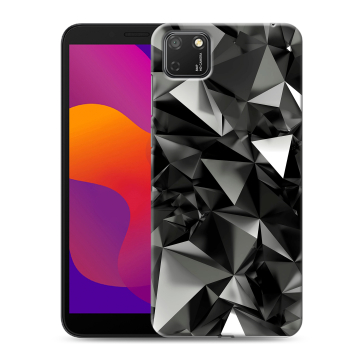 Силиконовый чехол на Huawei Honor 9S с принтом Черные кристаллы Силиконовый чехол на Huawei Honor 9S с принтом Черные кристаллы