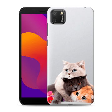 Силиконовый чехол на Huawei Honor 9S с принтом Кошки Силиконовый чехол на Huawei Honor 9S с принтом Кошки