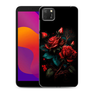 Силиконовый чехол на Huawei Honor 9S с принтом Розы красные Силиконовый чехол на Huawei Honor 9S с принтом Розы красные