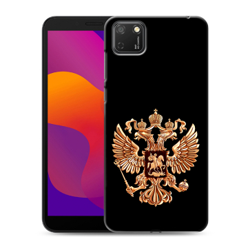 Силиконовый чехол на Huawei Honor 9S с принтом Герб России золотой Силиконовый чехол на Huawei Honor 9S с принтом Герб России золотой