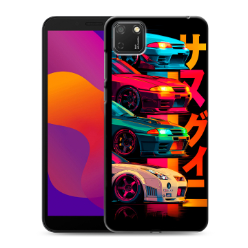 Силиконовый чехол на Huawei Honor 9S с принтом Гоночные машины Силиконовый чехол на Huawei Honor 9S с принтом Гоночные машины