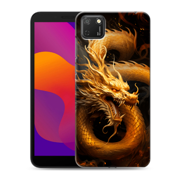 Силиконовый чехол на Huawei Honor 9S с принтом Золотой дракон Силиконовый чехол на Huawei Honor 9S с принтом Золотой дракон