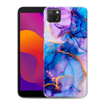 Силиконовый чехол на Huawei Honor 9S с принтом синий мрамор Силиконовый чехол на Huawei Honor 9S с принтом синий мрамор