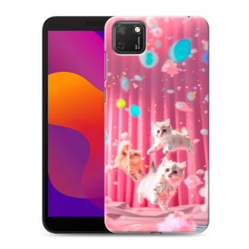 Силиконовый чехол на Huawei Honor 9S с принтом милые котики